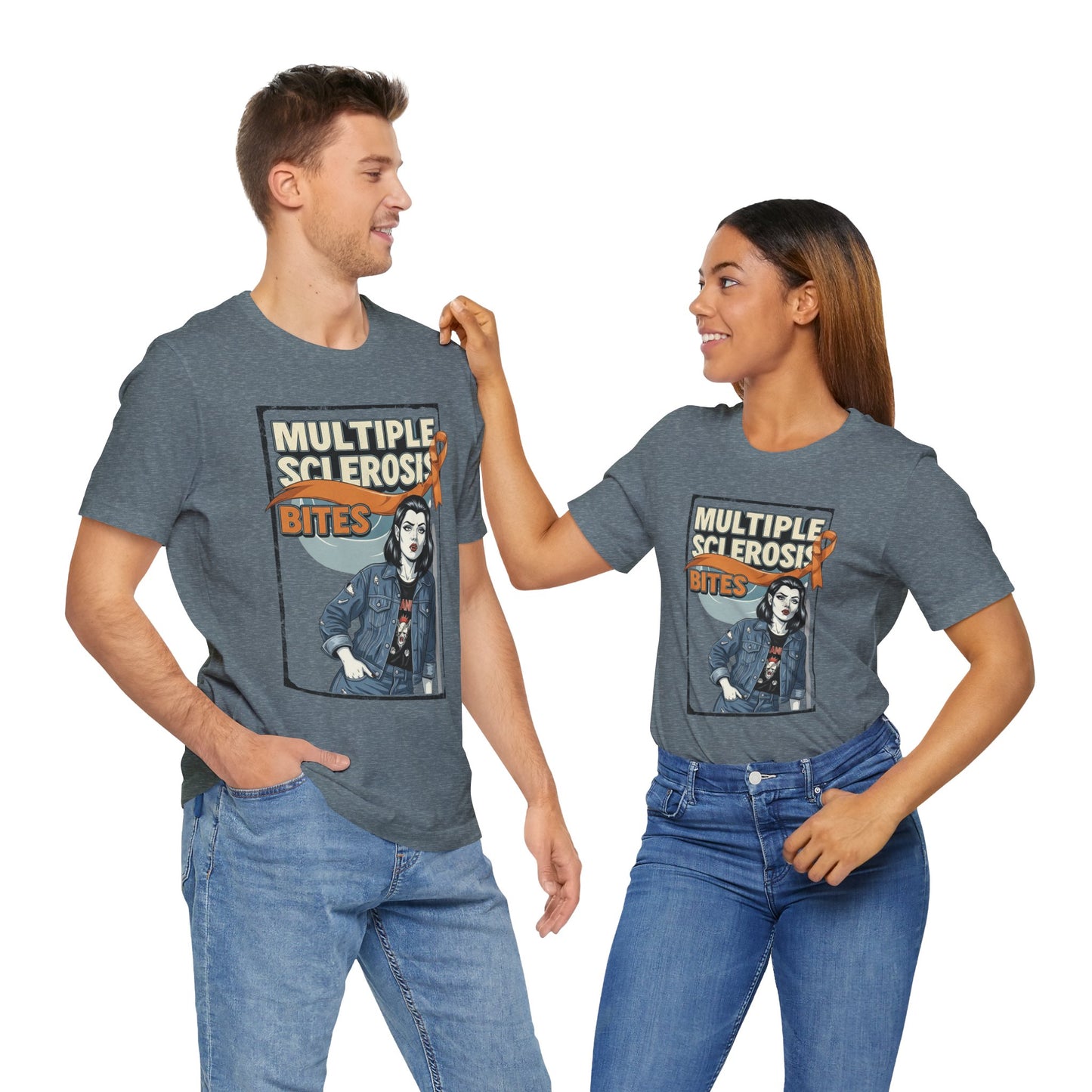 "Multiple Sclerosis Bites" Unisex T-shirt for MS Awareness