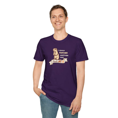 "Gopher a Nap" Unisex Tee: A Humorous Nod to Living with MS
