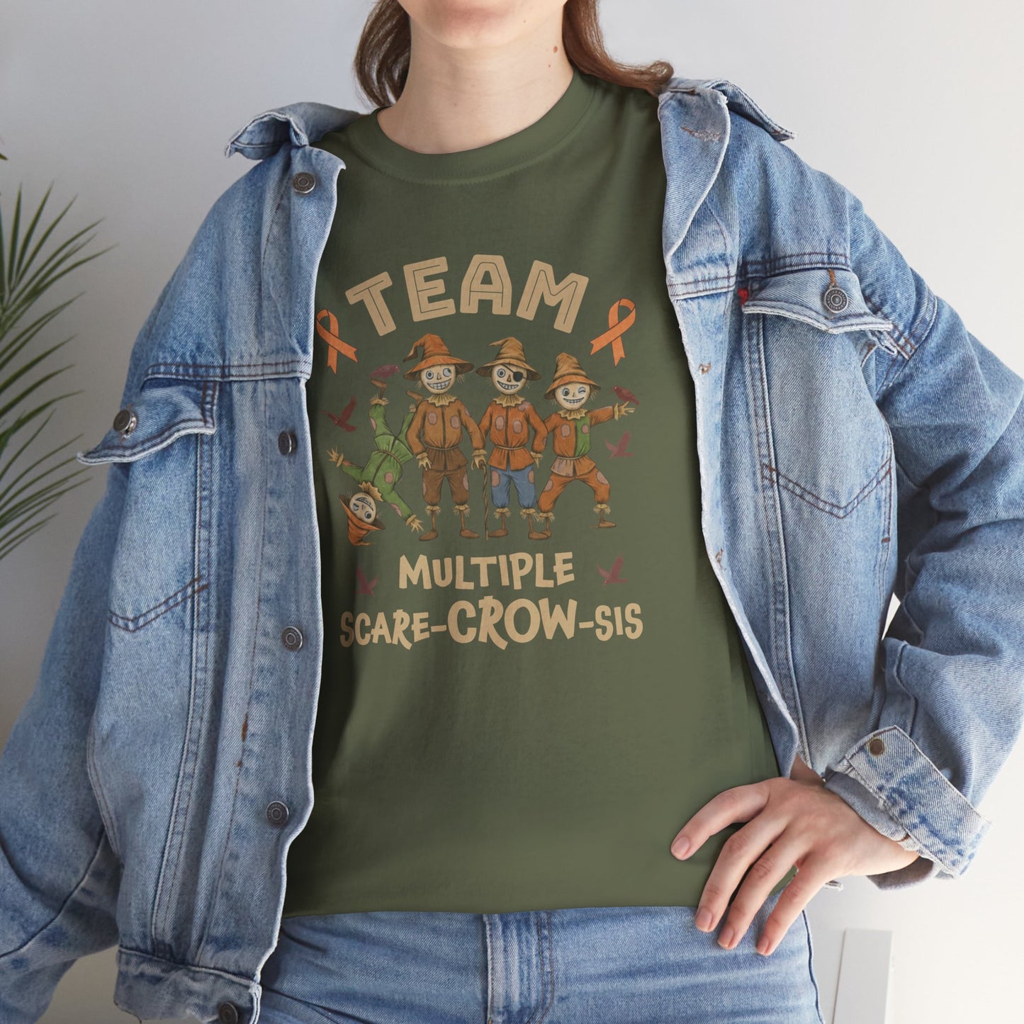 Multiple Scare-Crow-Sis Unisex Heavy Cotton Tee