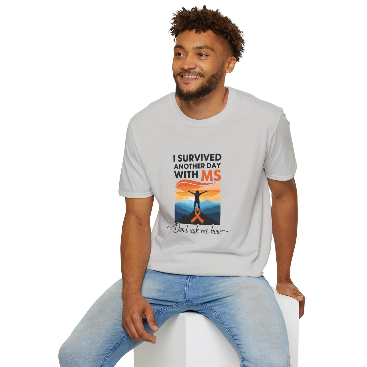 I Survived Another Day with MS T-Shirt | Multiple Sclerosis Awareness Tee | Chronic Illness Warrior Shirt