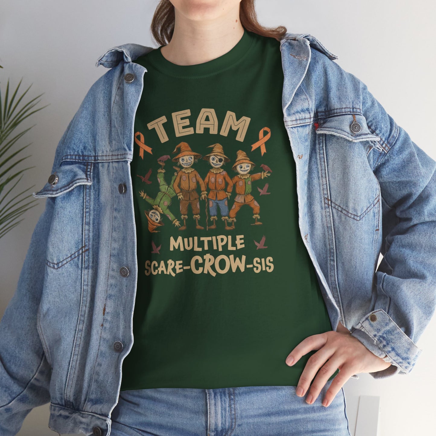 Multiple Scare-Crow-Sis Unisex Heavy Cotton Tee