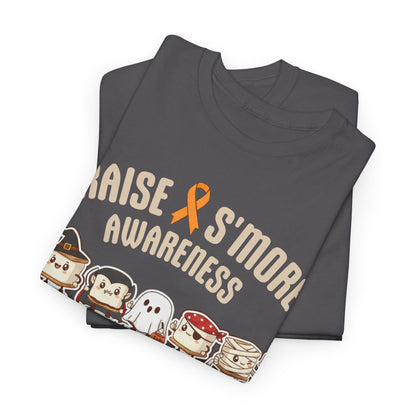 Cute Raise Awareness S'More  Adult Unisex Cotton T-Shirt- Multiple Sclerosis Support Shirt, S'More Fun for a Cause, Gift for Awareness Events