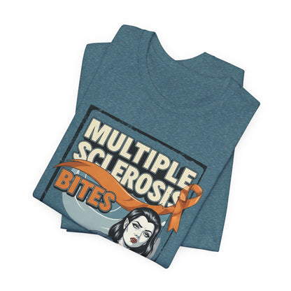 "Multiple Sclerosis Bites" Unisex T-shirt for MS Awareness