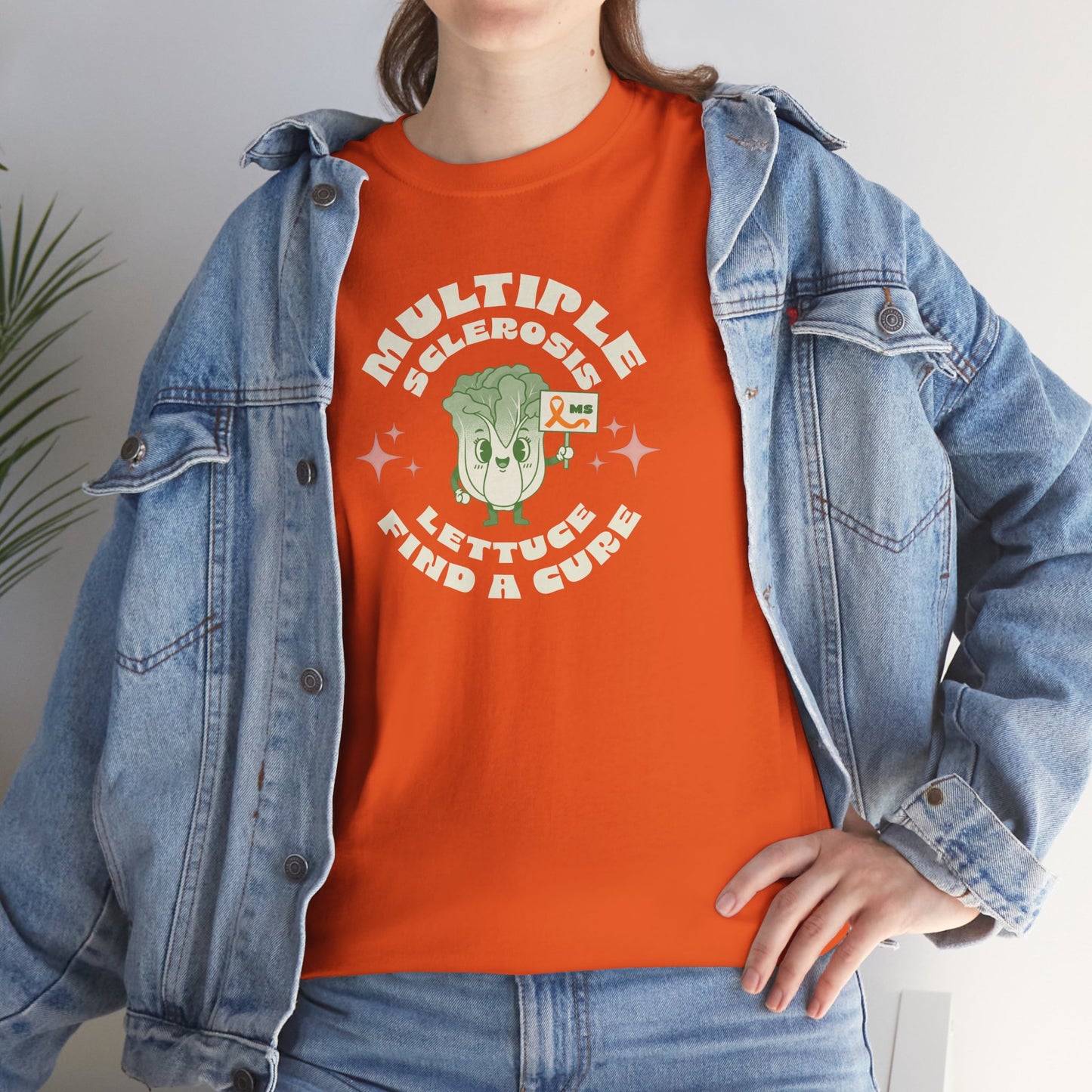 MS Awareness Punny Lettuce Find A Cure - Tee Unisex Adult for MS warriors, supporters, awareness