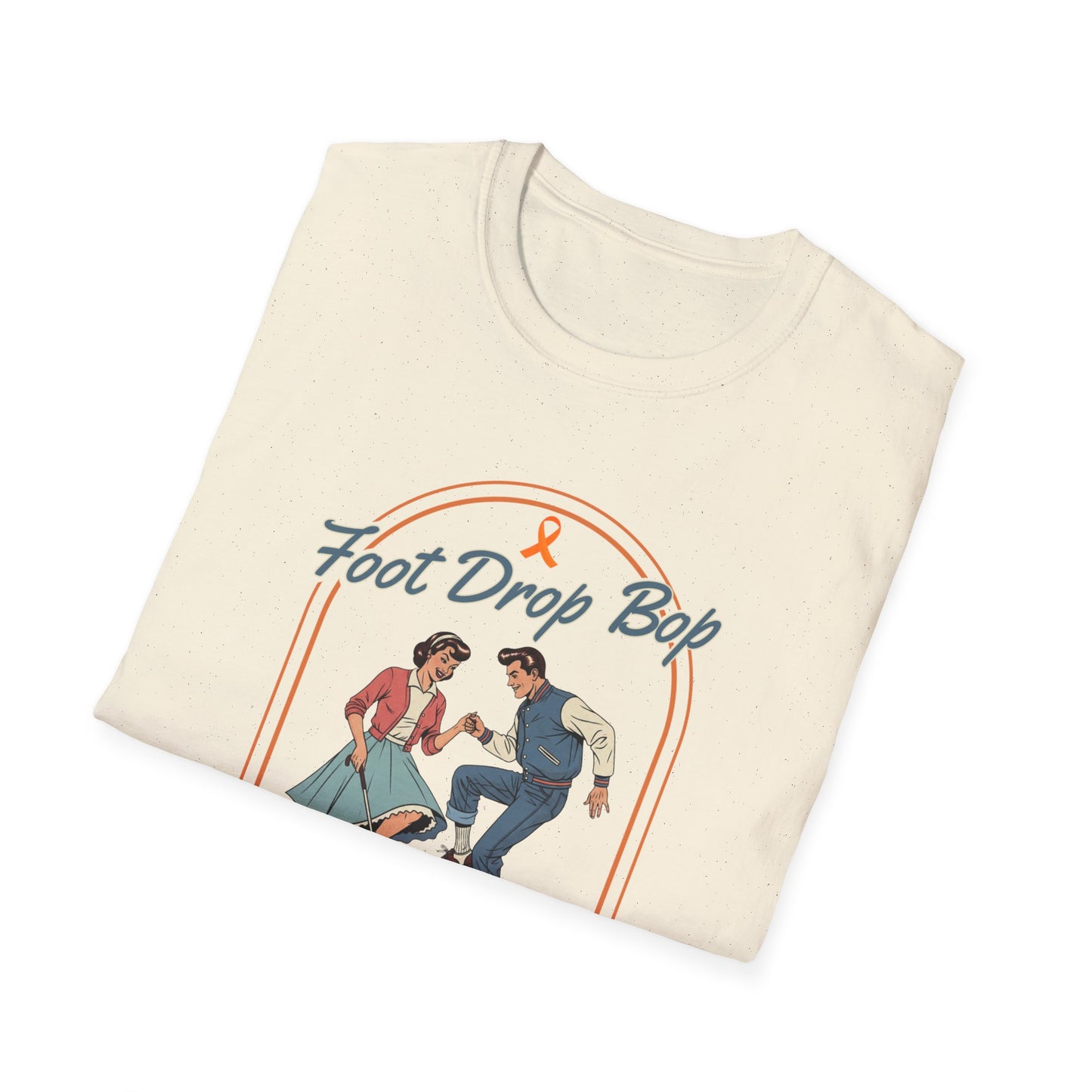 Foot Drop Bop Awareness T-Shirt, Unisex Graphic Tee for Multiple Sclerosis Awareness, Comfortable Casual Wear, Gift for MS Advocates