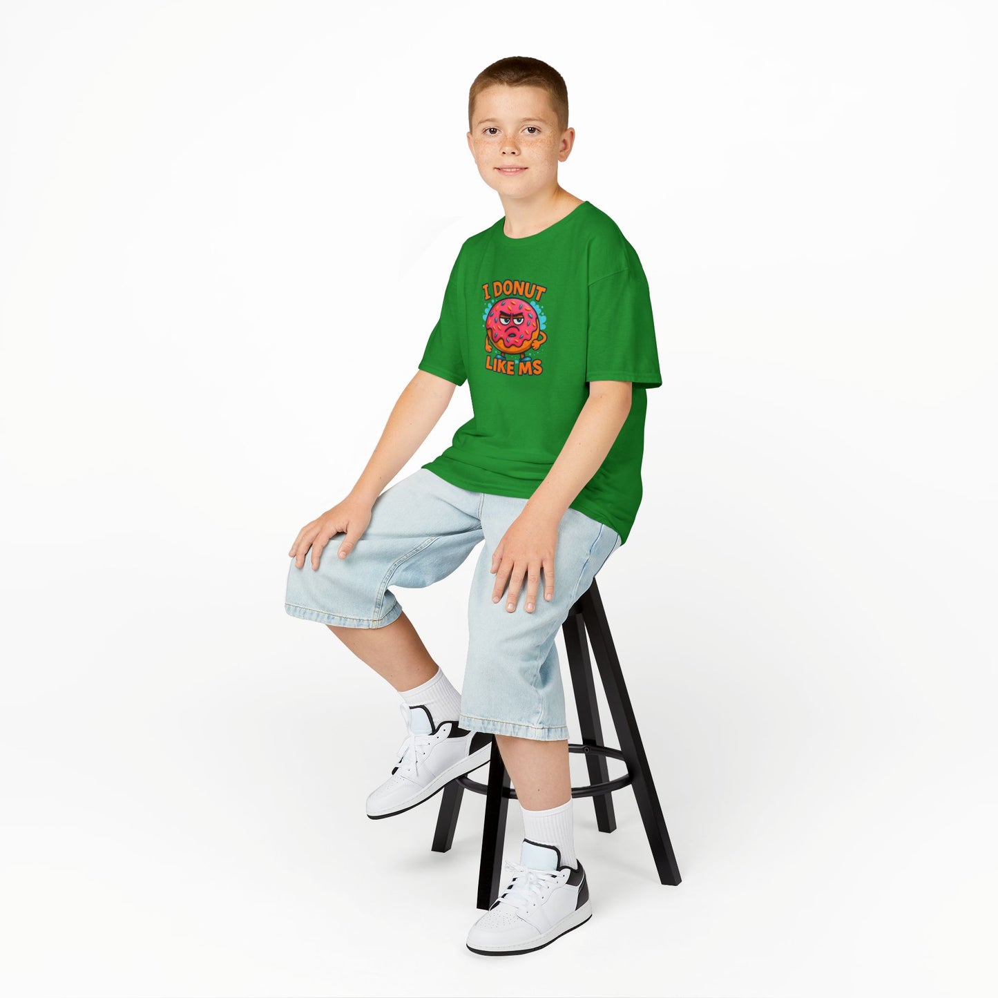 Kids "I Donut Like MS" T-Shirt | Youth Support Shirt for a Loved One with MS | Children's Chronic Illness Awareness Tee