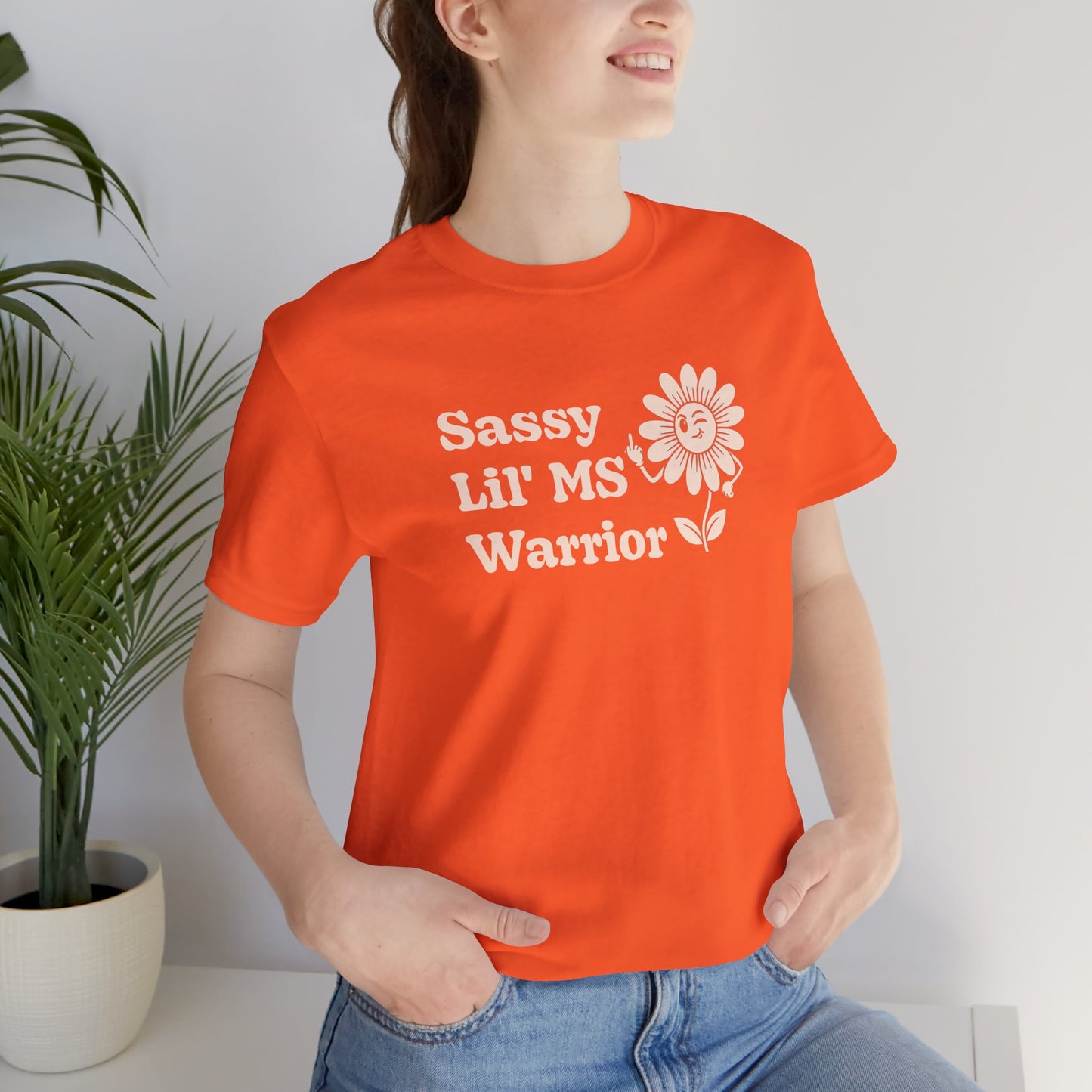 Sassy Lil MS Warrior Women's Graphic Tee – Multiple Sclerosis Awareness & Empowerment Shirt