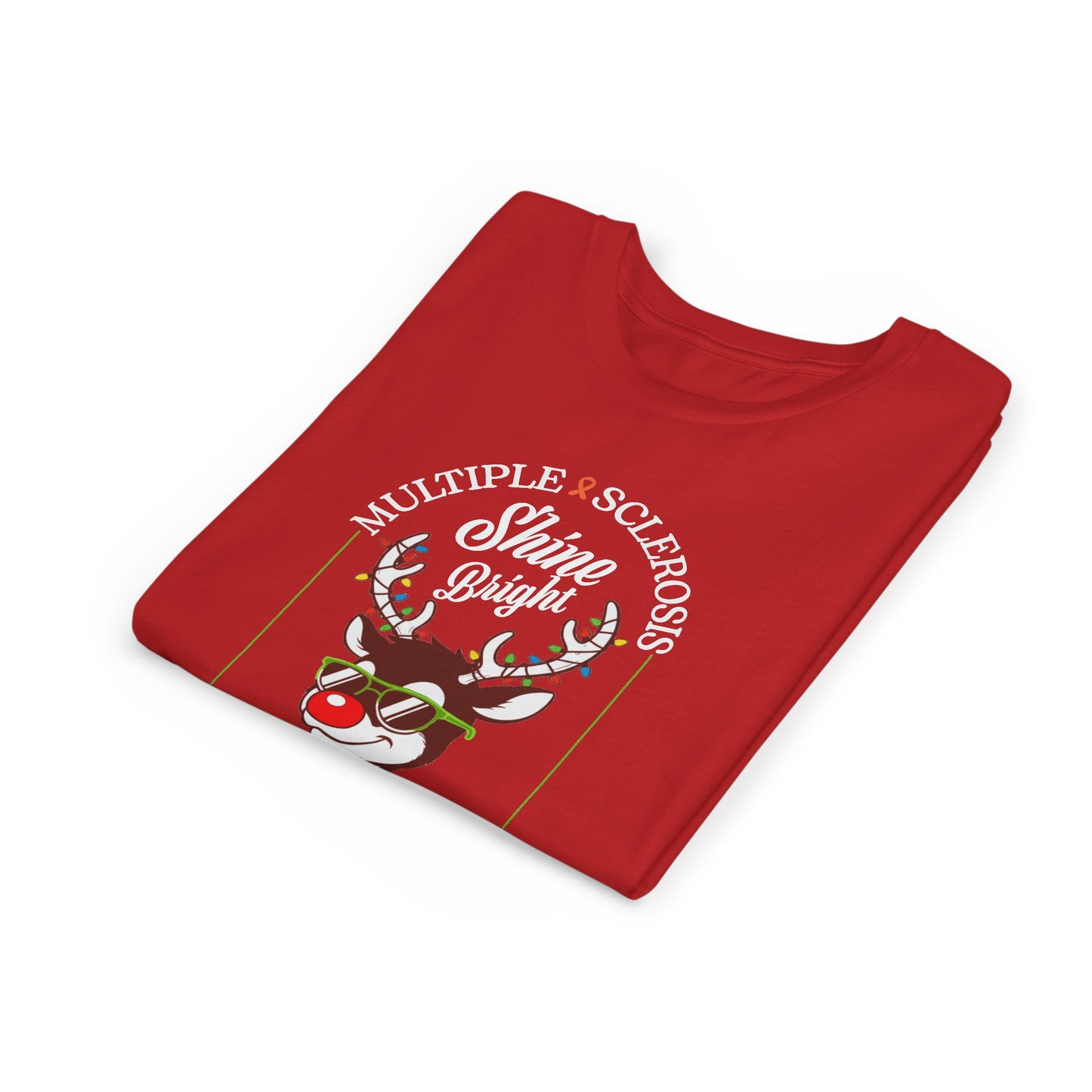 Youth Shine Bright For a Cure Tee MS Awareness Holiday Shirt