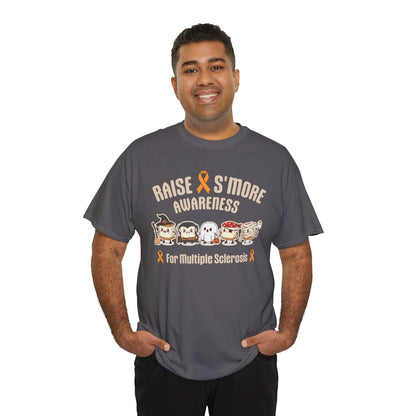 Cute Raise Awareness S'More  Adult Unisex Cotton T-Shirt- Multiple Sclerosis Support Shirt, S'More Fun for a Cause, Gift for Awareness Events