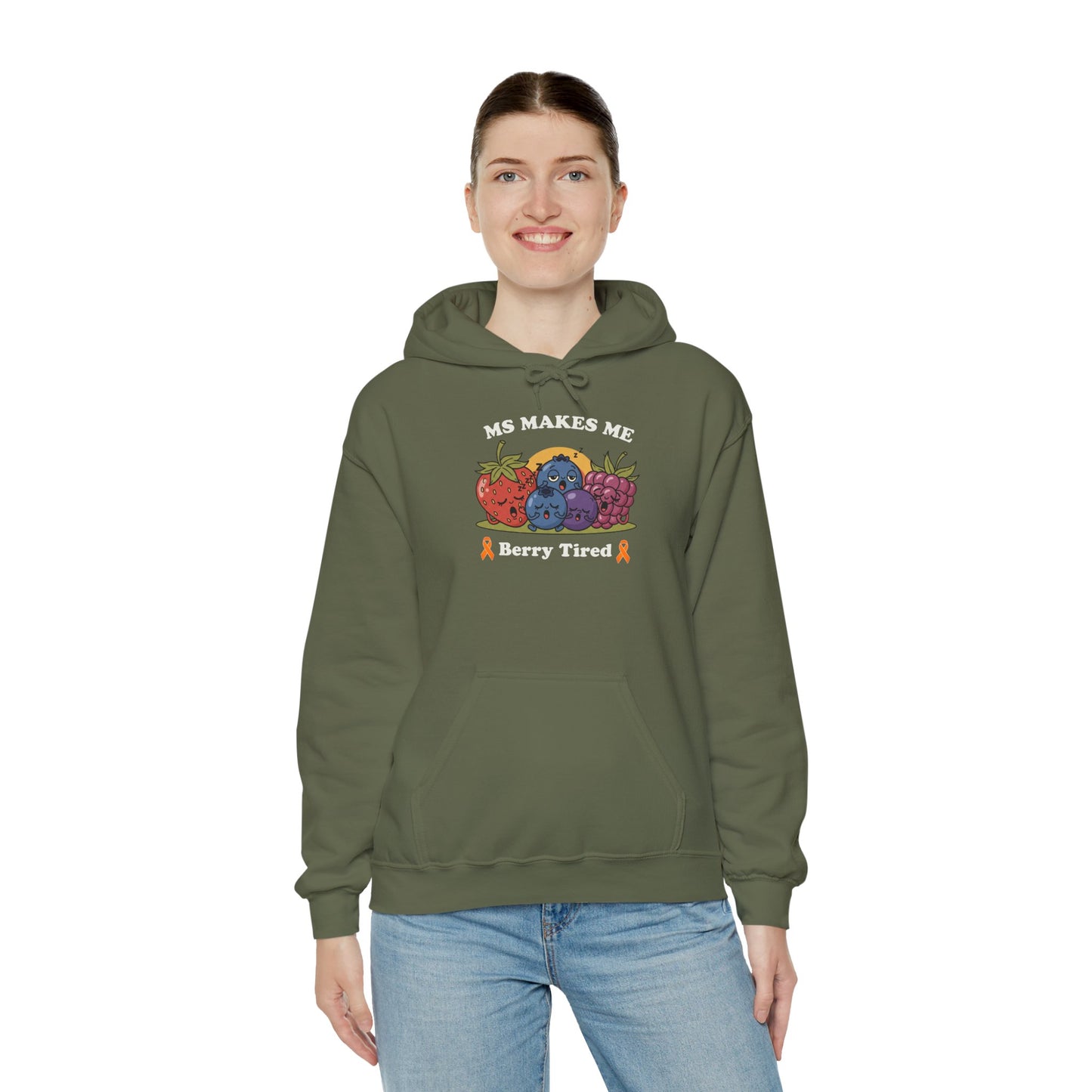 Berry Tired Hoodie - Funny Fruit Sweatshirt, Unisex Apparel, Cute Gift for Fruit Lovers, Cozy Wear, Humor Clothing