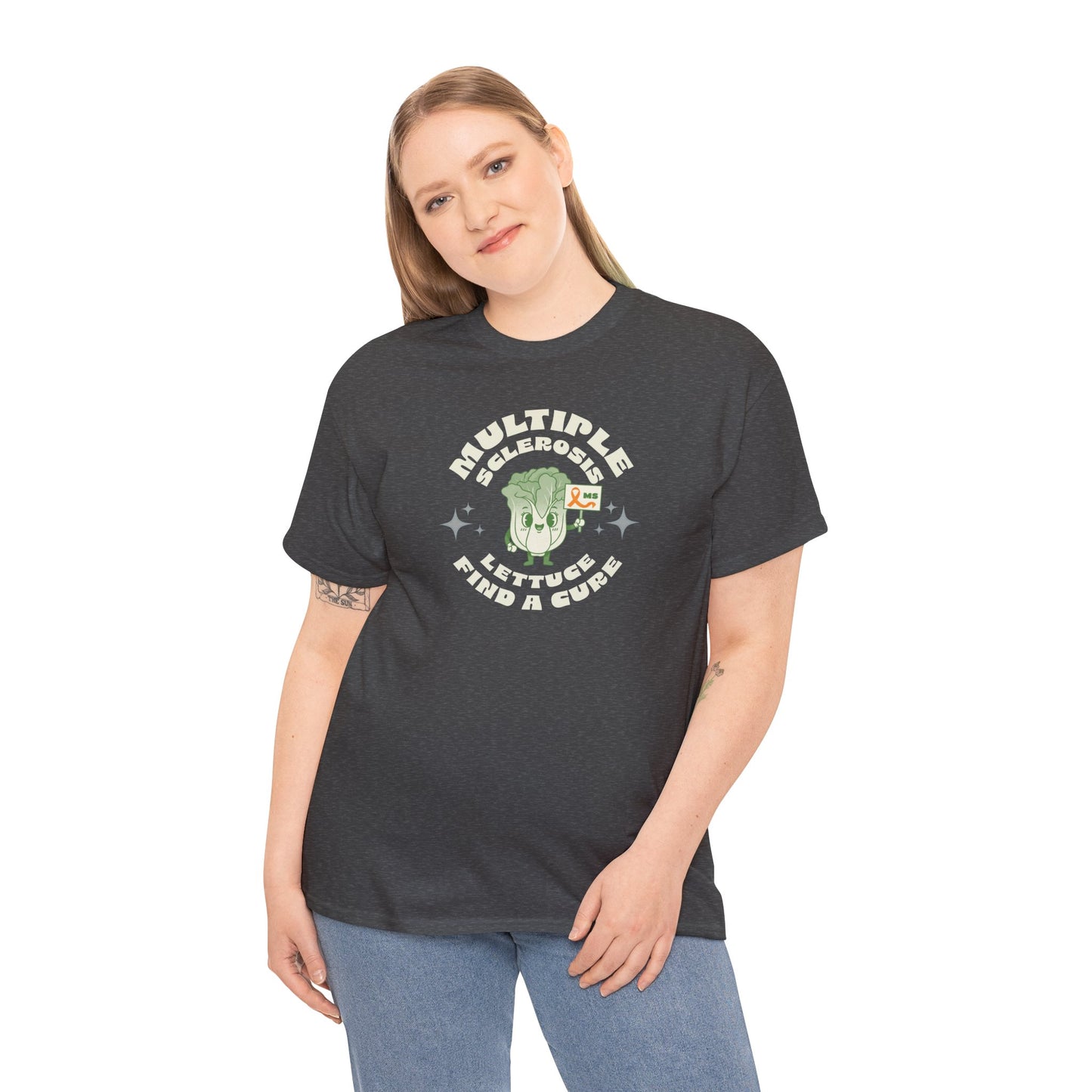 MS Awareness Punny Lettuce Find A Cure - Tee Unisex Adult for MS warriors, supporters, awareness