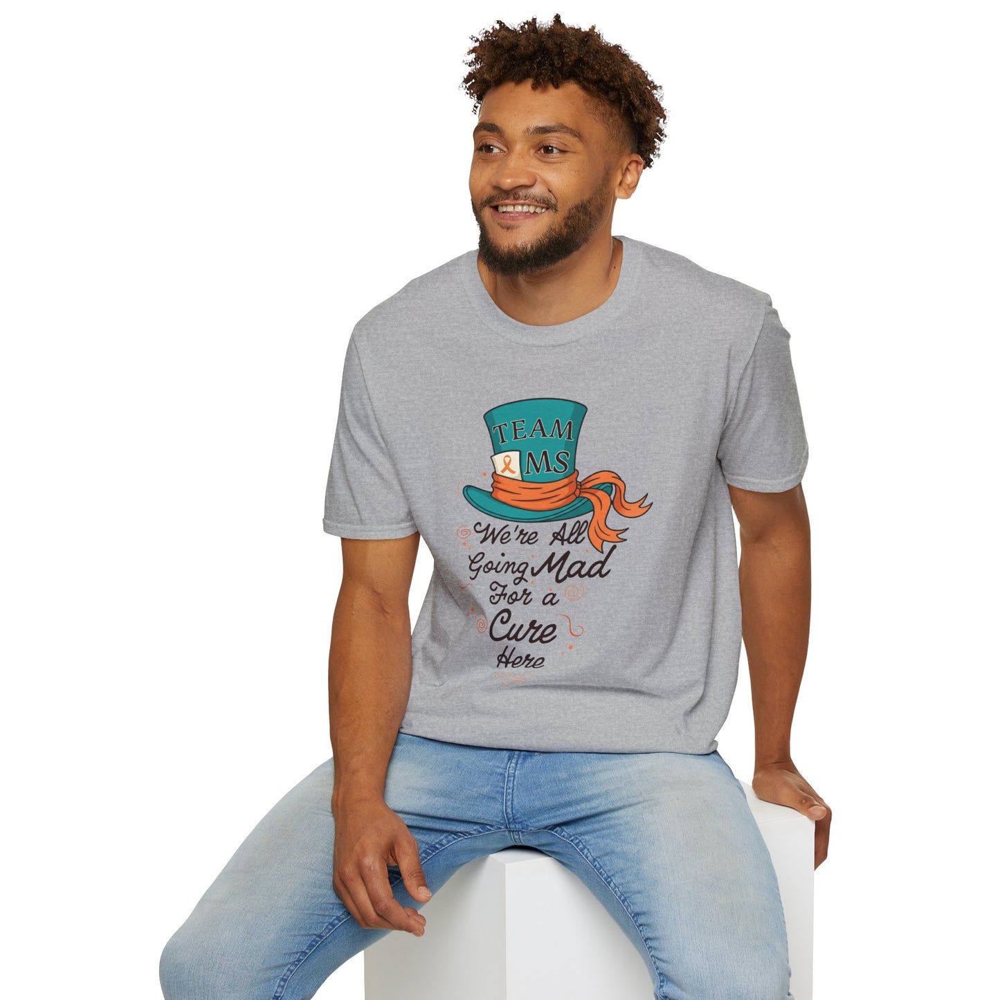 Mad For a Cure T-Shirt, Team MS Shirt, Unisex Softstyle Tee, Cure Awareness Tee, Fun Gift for Alice in Wonderland Fans, Birthday Gift, [...]