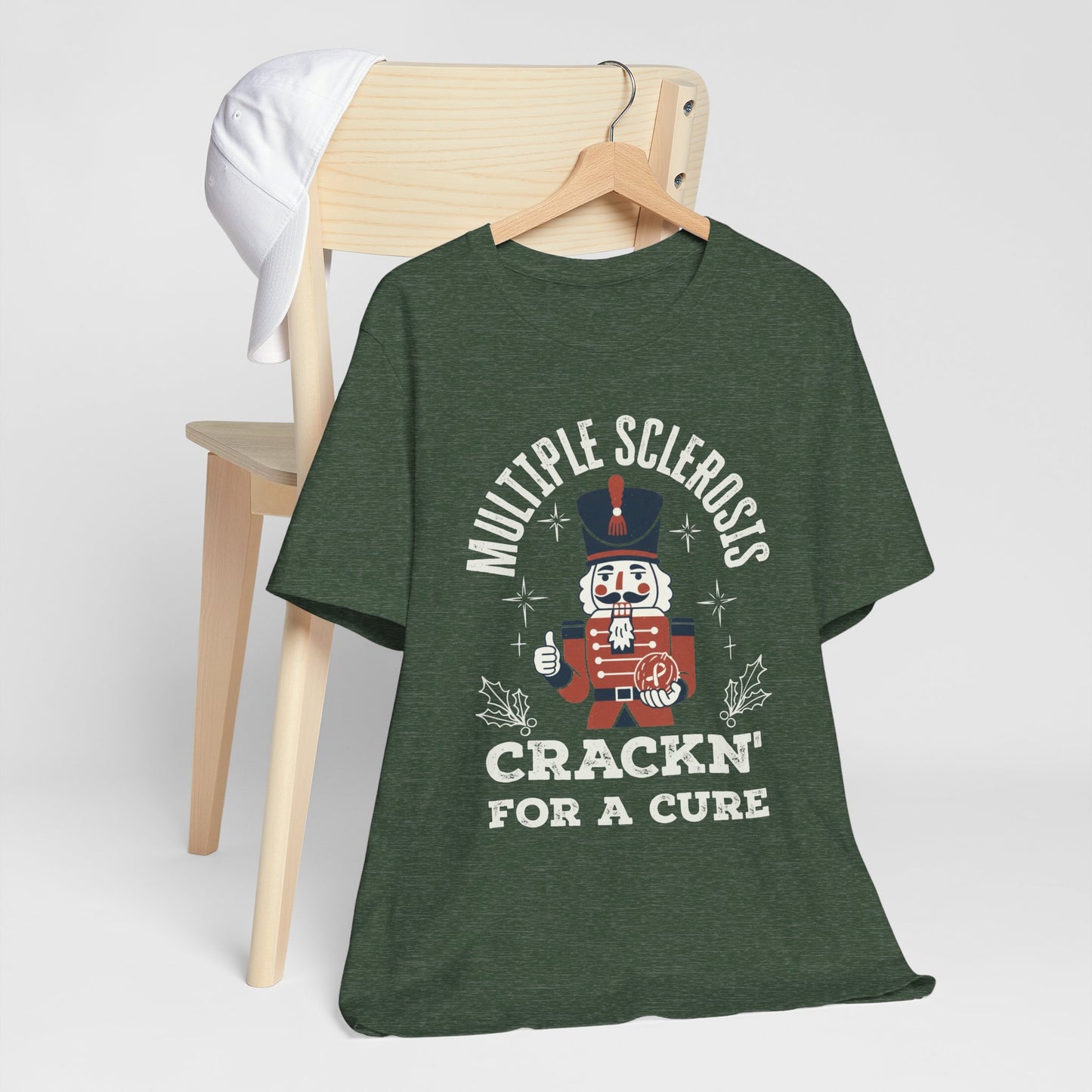 Crack'n For A Cure Nutcracker Adult Tee Multiple Sclerosis Awareness, Charity Shirt, Unisex, Gift for Supporters, Fundraising Apparel