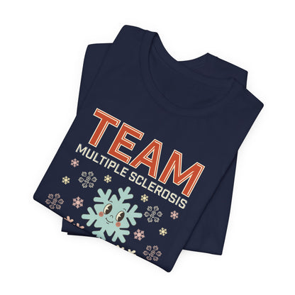 Falling for a Cure Team Tee- Adult Multiple Sclerosis Awareness, Charity Shirt, Unisex, Gift for Supporters, Fundraising Apparel