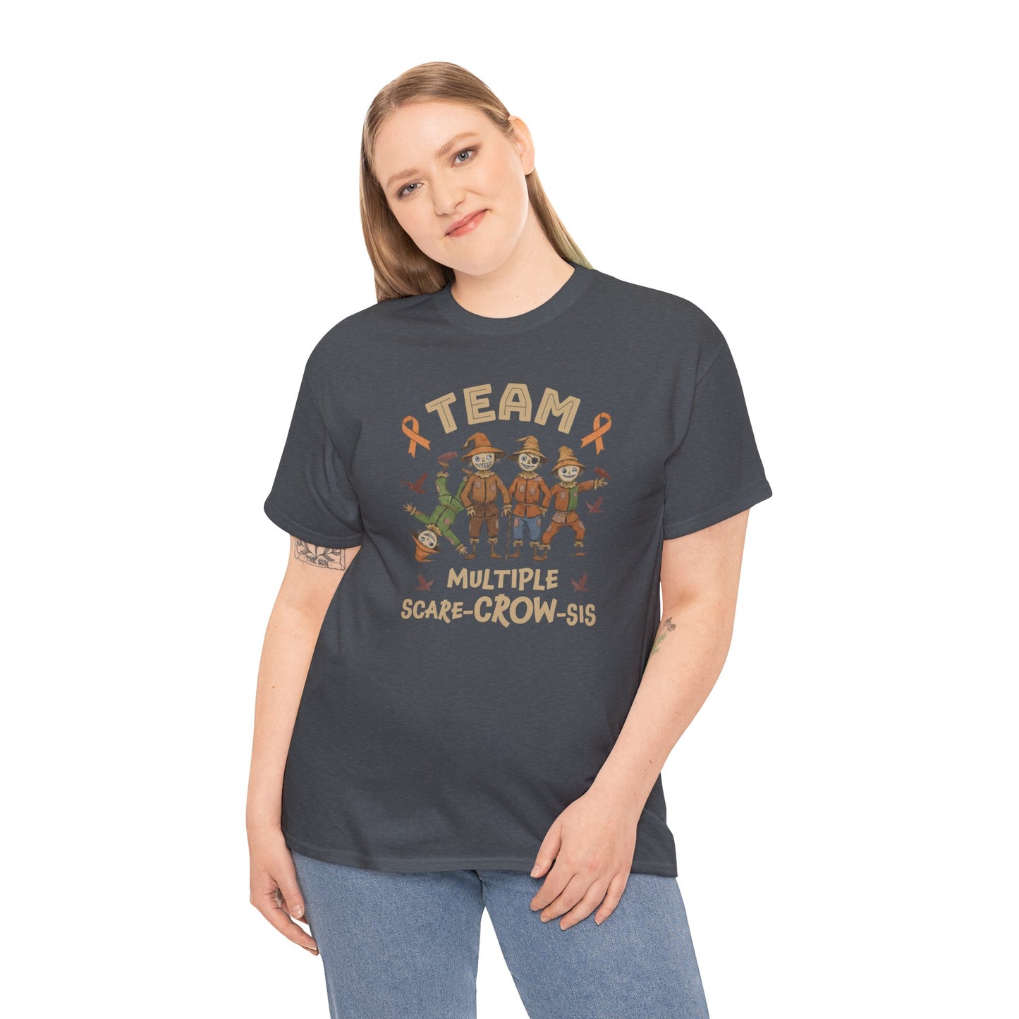 Multiple Scare-Crow-Sis Unisex Heavy Cotton Tee
