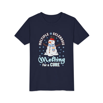 Youth "Melting For A Cure" Short Sleeve Tee for Multiple Sclerosis Awareness