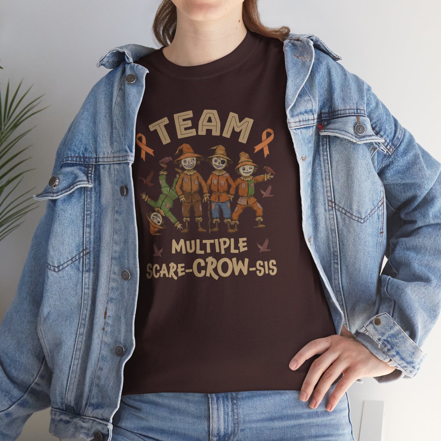 Multiple Scare-Crow-Sis Unisex Heavy Cotton Tee