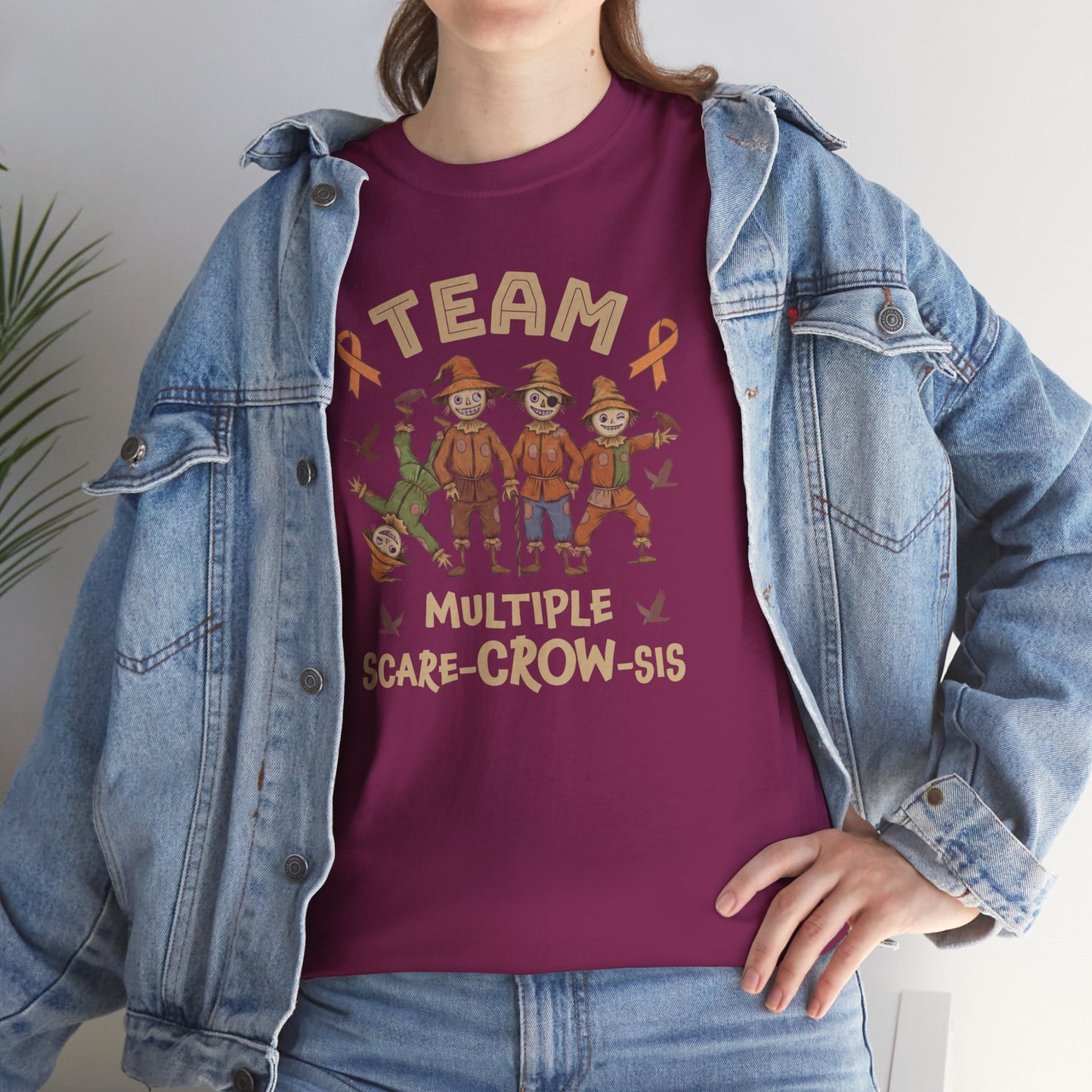 Multiple Scare-Crow-Sis Unisex Heavy Cotton Tee