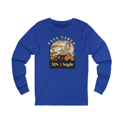 Long Sleeve Tee - Fall Vibes with MS Vintage Pumpkin Patch