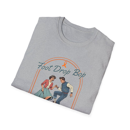 Foot Drop Bop Awareness T-Shirt, Unisex Graphic Tee for Multiple Sclerosis Awareness, Comfortable Casual Wear, Gift for MS Advocates