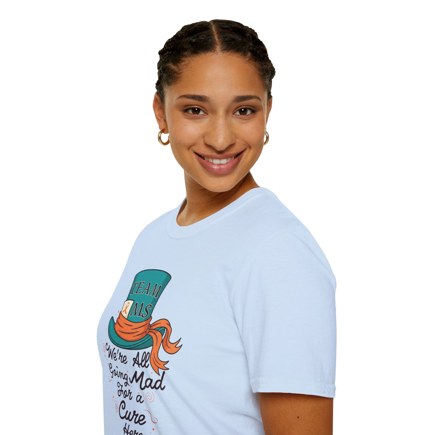 Mad For a Cure T-Shirt, Team MS Shirt, Unisex Softstyle Tee, Cure Awareness Tee, Fun Gift for Alice in Wonderland Fans, Birthday Gift, [...]