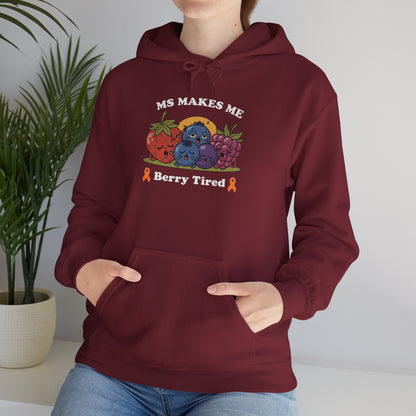 Berry Tired Hoodie - Funny Fruit Sweatshirt, Unisex Apparel, Cute Gift for Fruit Lovers, Cozy Wear, Humor Clothing