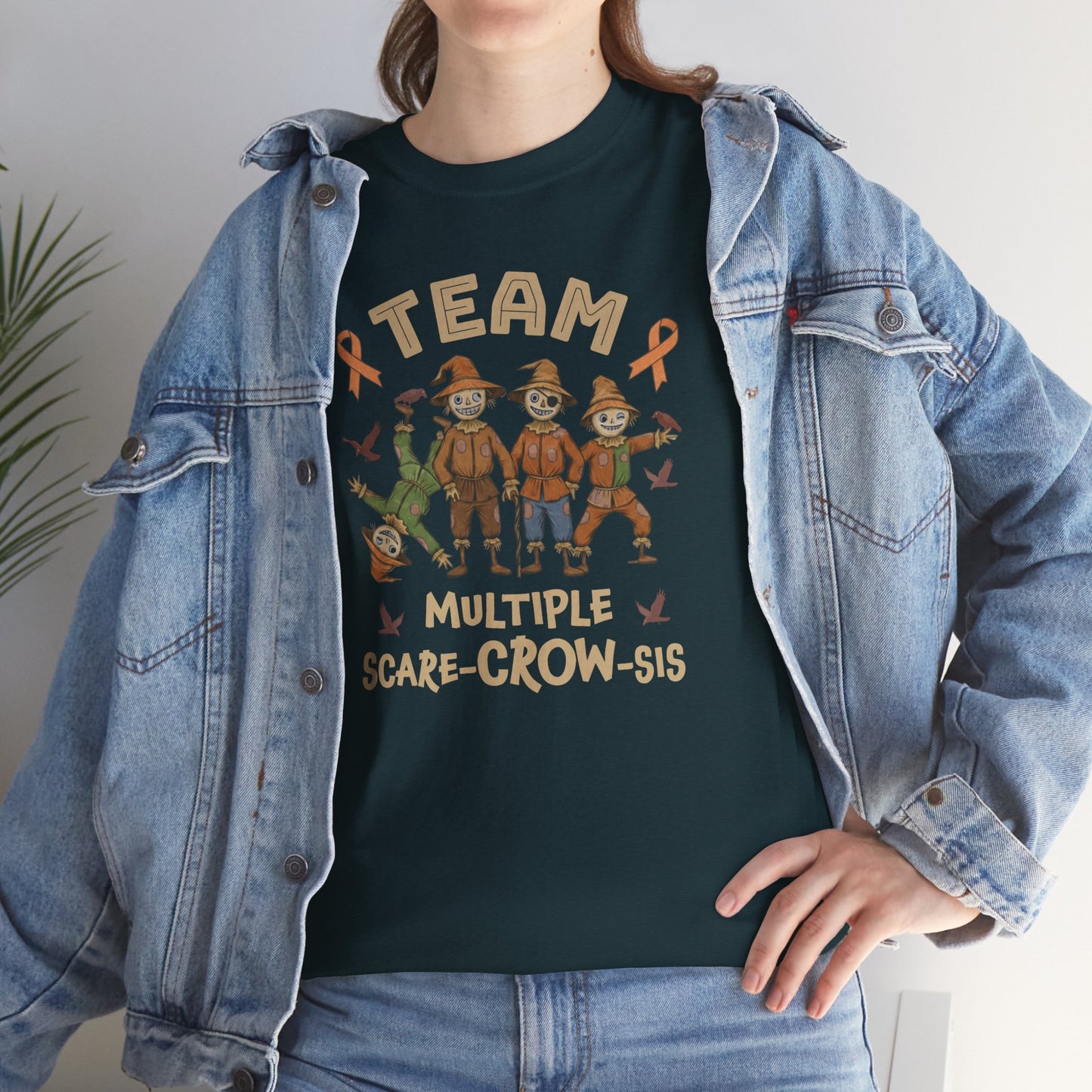 Multiple Scare-Crow-Sis Unisex Heavy Cotton Tee