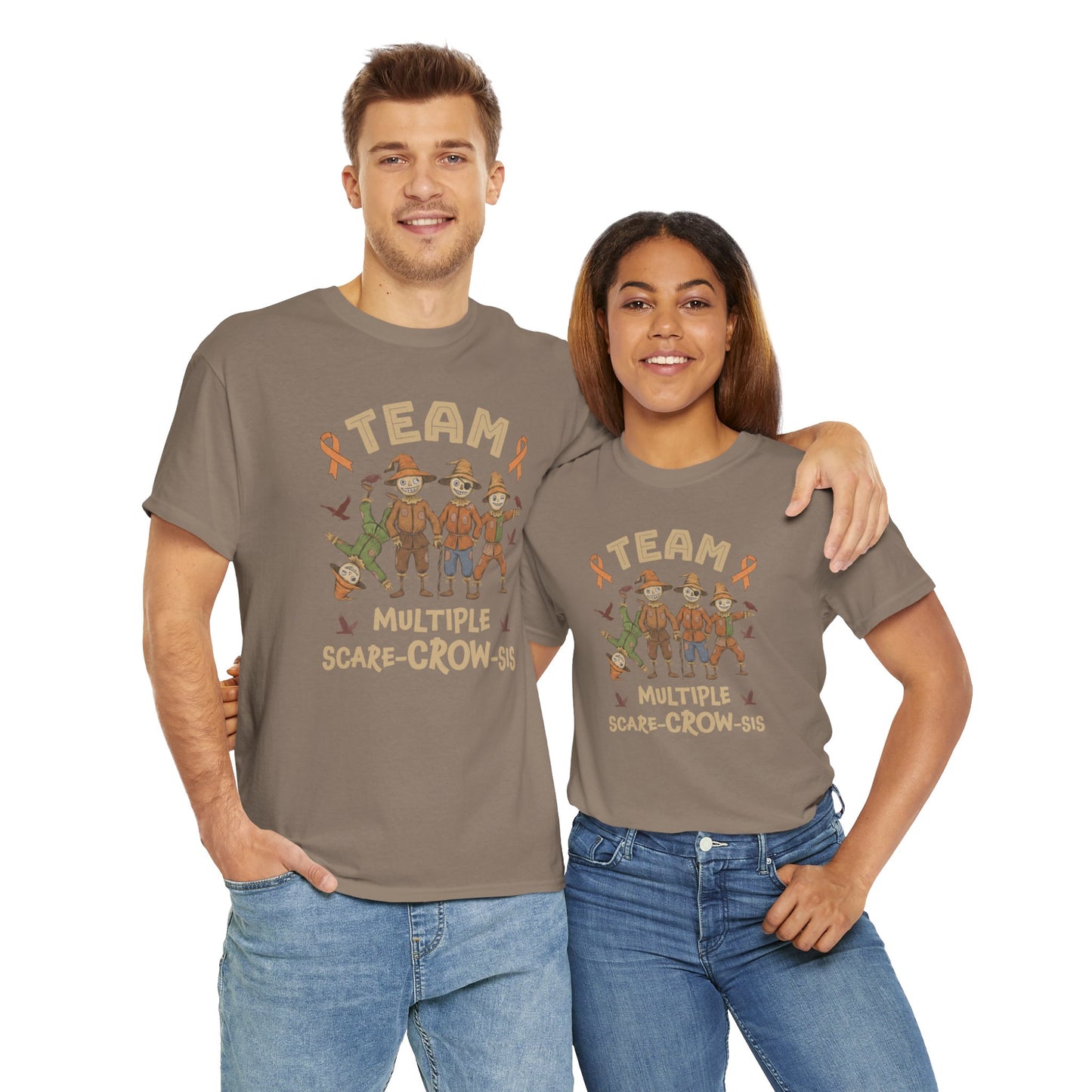 Multiple Scare-Crow-Sis Unisex Heavy Cotton Tee