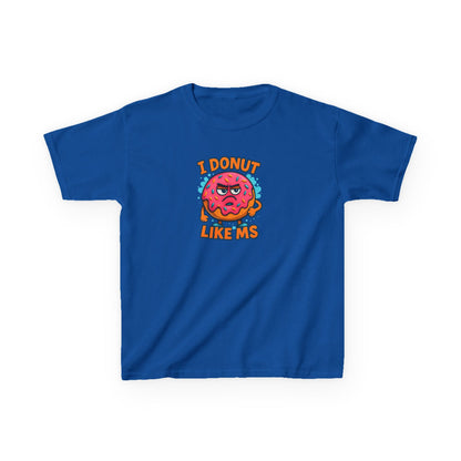 Kids "I Donut Like MS" T-Shirt | Youth Support Shirt for a Loved One with MS | Children's Chronic Illness Awareness Tee