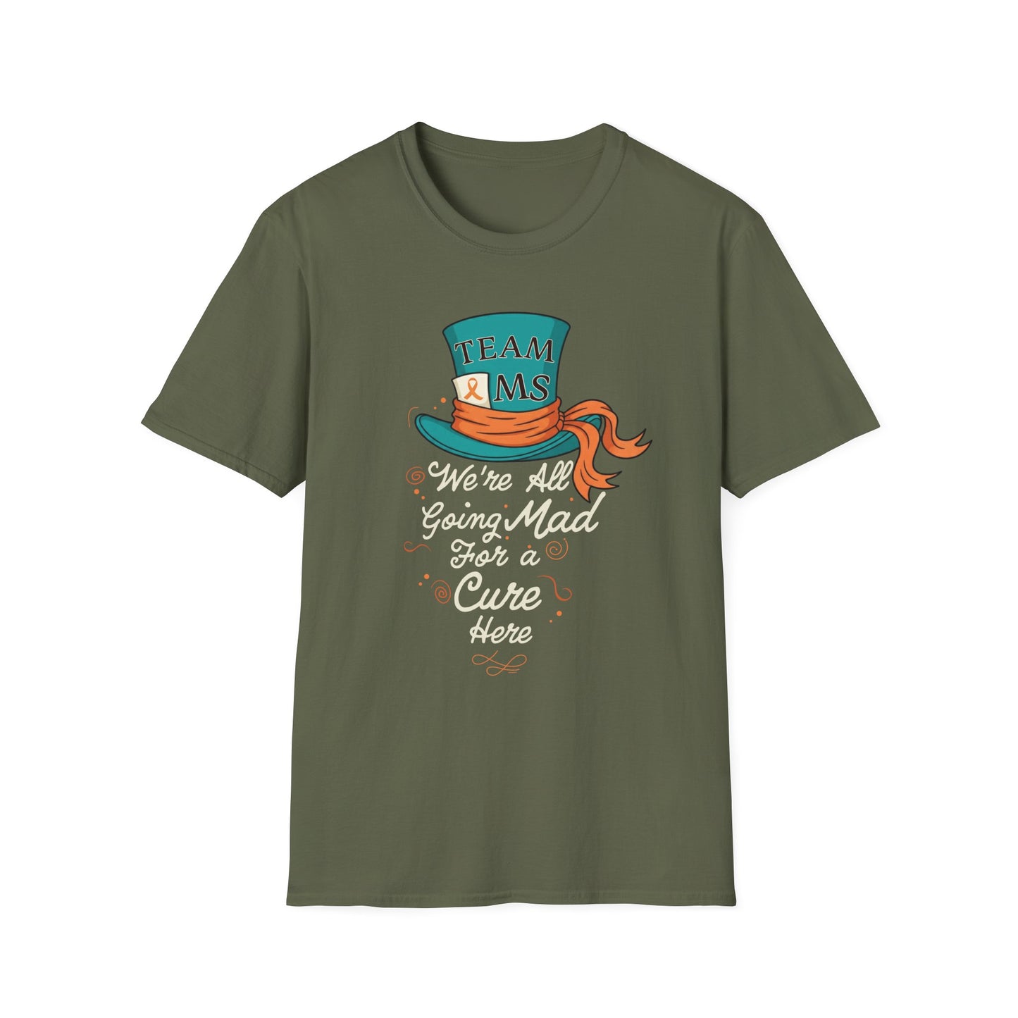 Mad For a Cure T-Shirt, Team MS Shirt, Unisex Softstyle Tee, Cure Awareness Tee, Fun Gift for Alice in Wonderland Fans, Birthday Gift, [...]