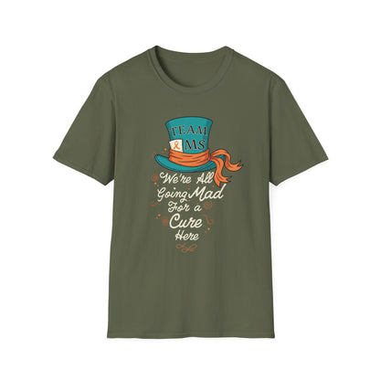 Mad For a Cure T-Shirt, Team MS Shirt, Unisex Softstyle Tee, Cure Awareness Tee, Fun Gift for Alice in Wonderland Fans, Birthday Gift, [...]
