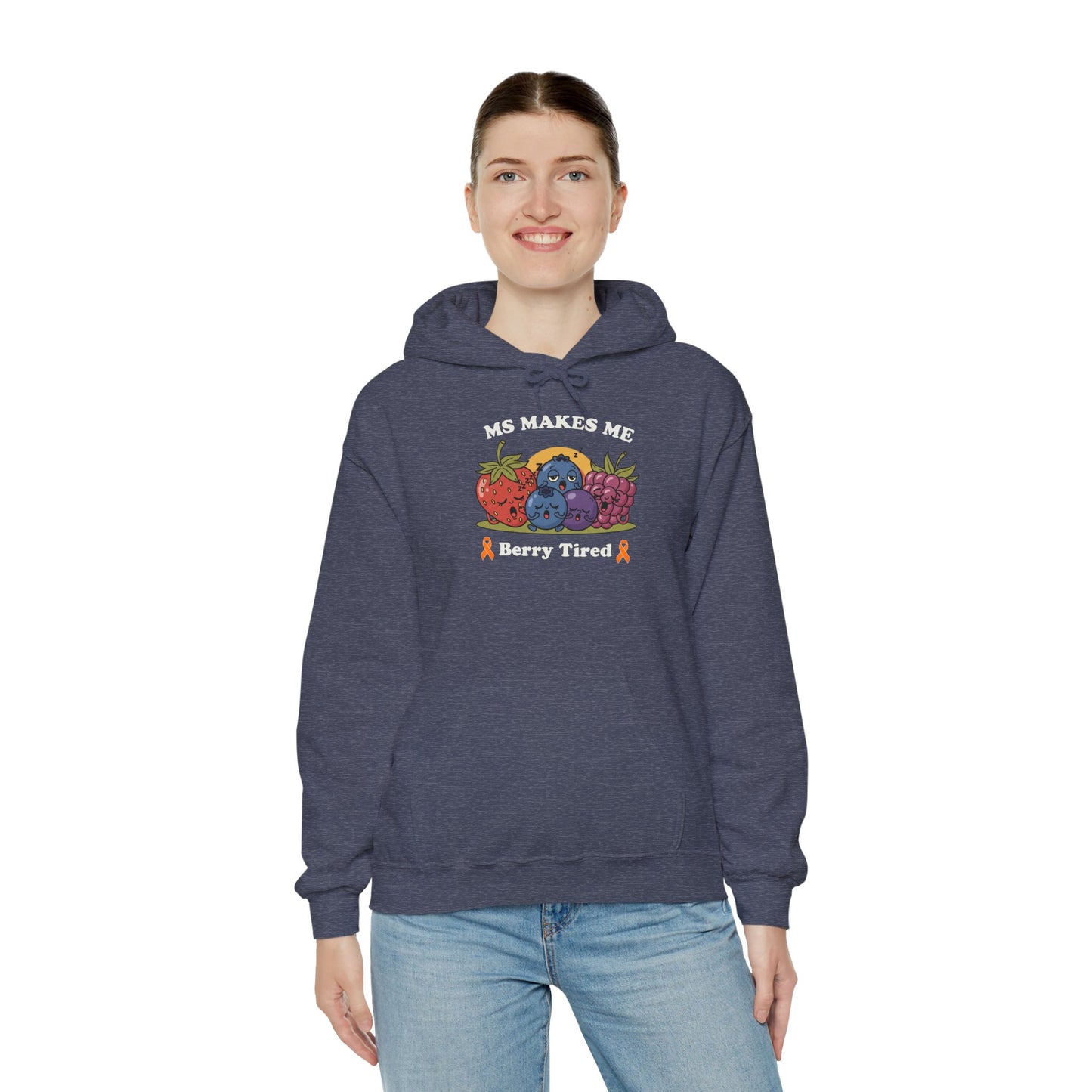 Berry Tired Hoodie - Funny Fruit Sweatshirt, Unisex Apparel, Cute Gift for Fruit Lovers, Cozy Wear, Humor Clothing