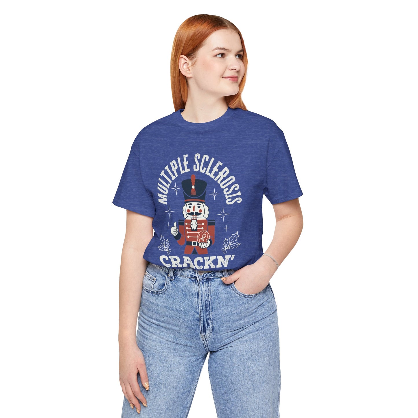 Crack'n For A Cure Nutcracker Adult Tee Multiple Sclerosis Awareness, Charity Shirt, Unisex, Gift for Supporters, Fundraising Apparel