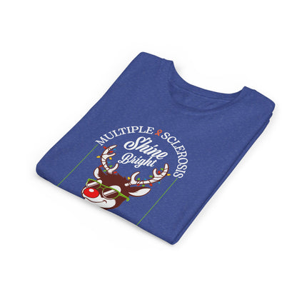 Youth Shine Bright For a Cure Tee MS Awareness Holiday Shirt
