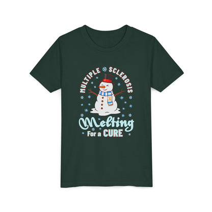 Youth "Melting For A Cure" Short Sleeve Tee for Multiple Sclerosis Awareness