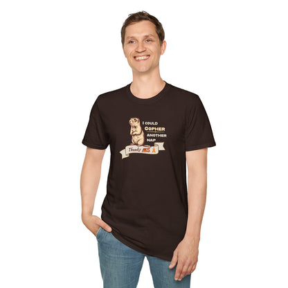 "Gopher a Nap" Unisex Tee: A Humorous Nod to Living with MS
