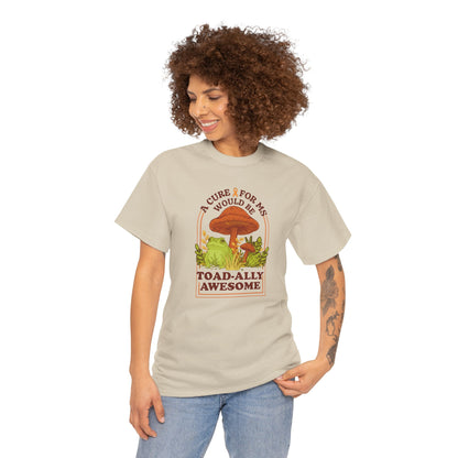 A Toad-ally Awesome Cure for MS T-Shirt Unisex Adult, Funny Mushroom Shirt, Nature Lover Gift, MS Awareness
