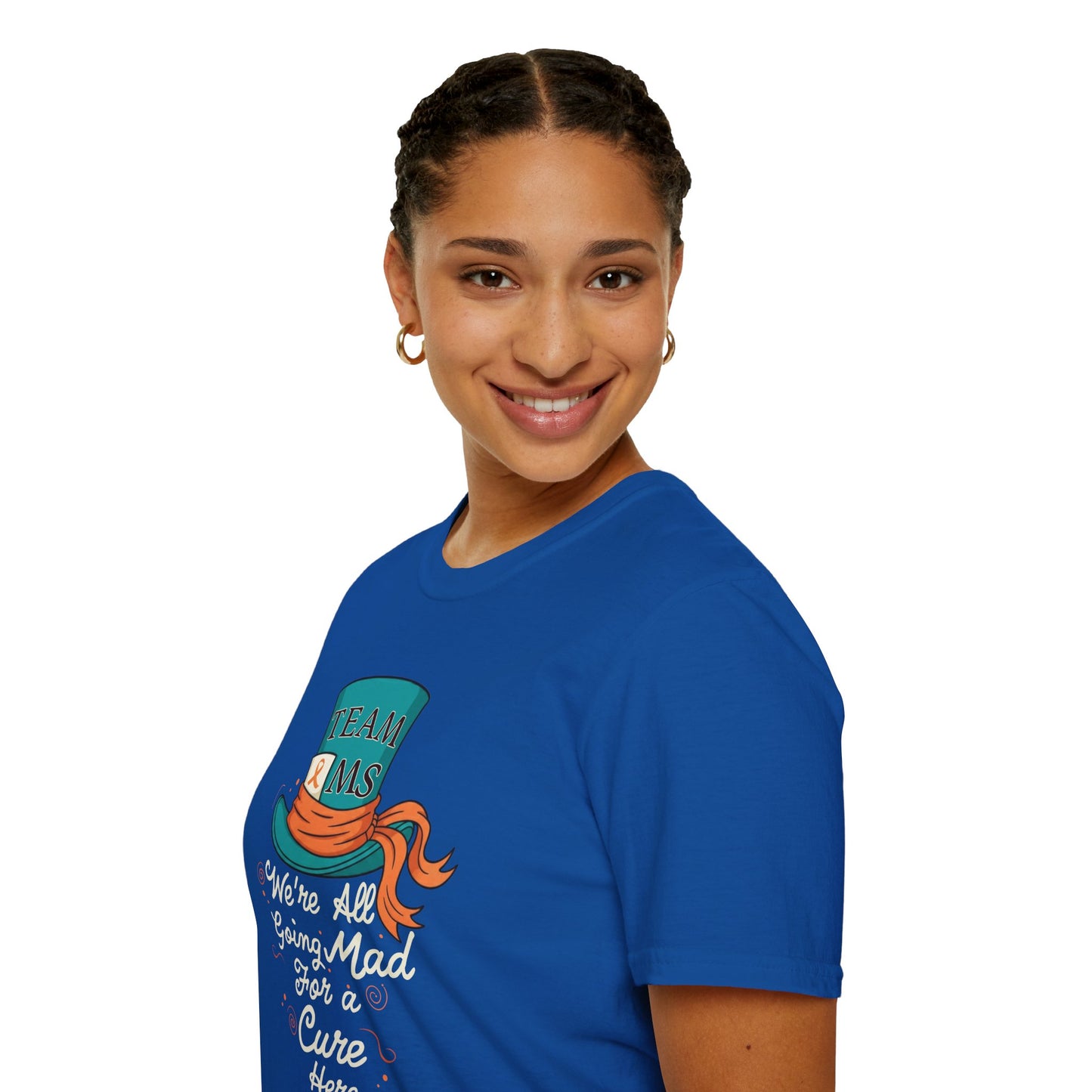 Mad For a Cure T-Shirt, Team MS Shirt, Unisex Softstyle Tee, Cure Awareness Tee, Fun Gift for Alice in Wonderland Fans, Birthday Gift, [...]