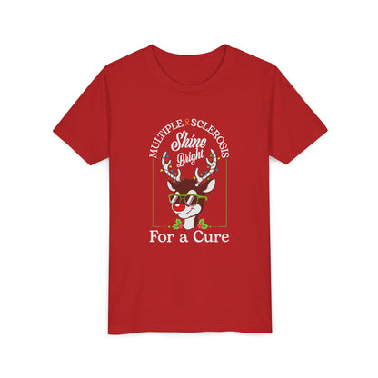 Youth Shine Bright For a Cure Tee MS Awareness Holiday Shirt