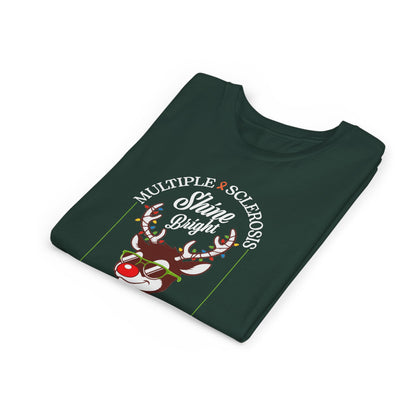 Youth Shine Bright For a Cure Tee MS Awareness Holiday Shirt