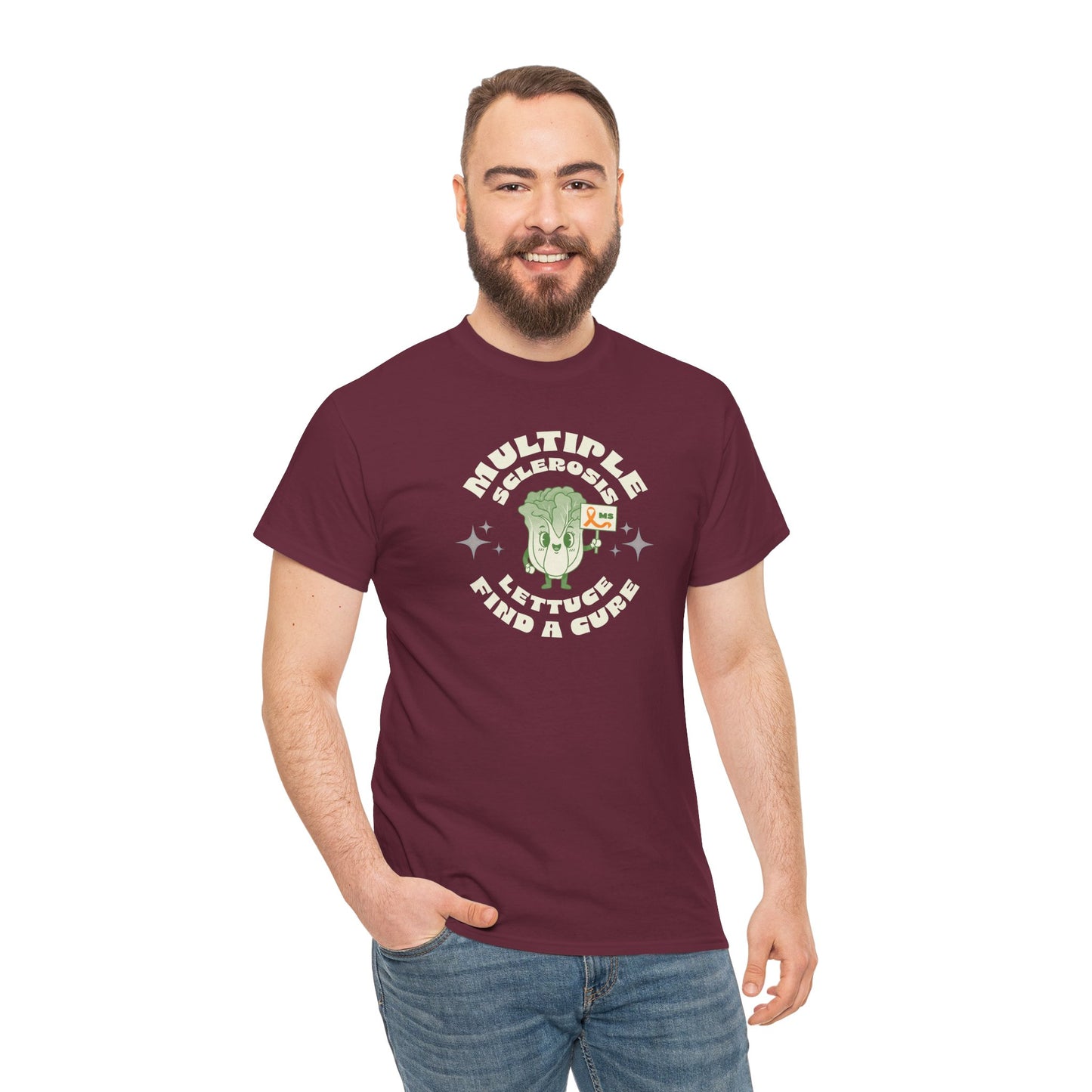 MS Awareness Punny Lettuce Find A Cure - Tee Unisex Adult for MS warriors, supporters, awareness