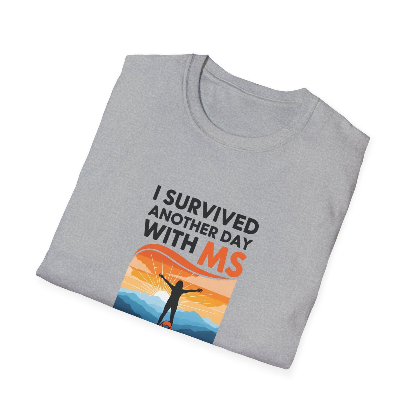 I Survived Another Day with MS T-Shirt | Multiple Sclerosis Awareness Tee | Chronic Illness Warrior Shirt