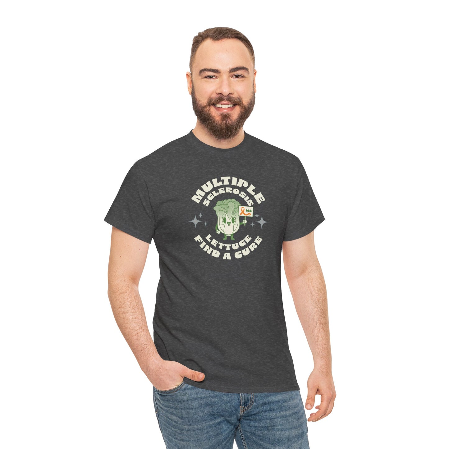 MS Awareness Punny Lettuce Find A Cure - Tee Unisex Adult for MS warriors, supporters, awareness
