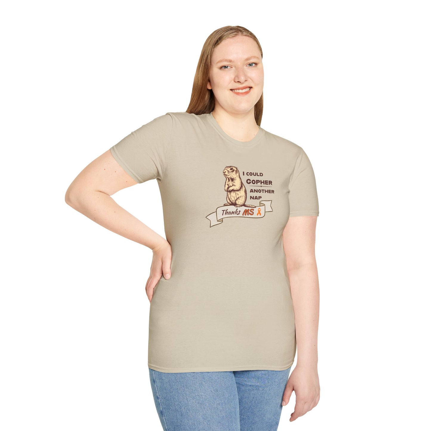 "Gopher a Nap" Unisex Tee: A Humorous Nod to Living with MS