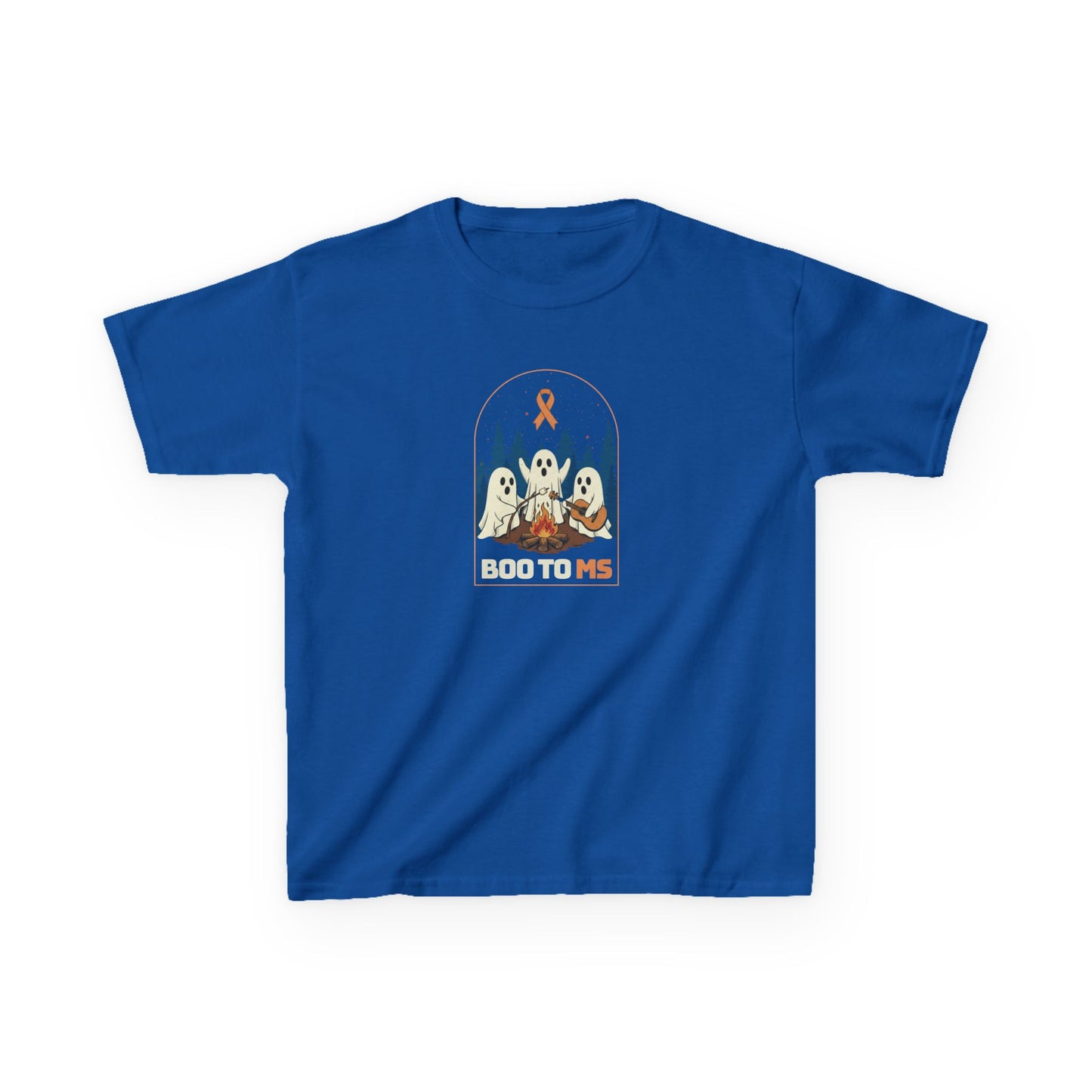 Kids Cute Boo to MS - Unisex Tee Kids for Halloween and Multiple Sclerosis Awareness