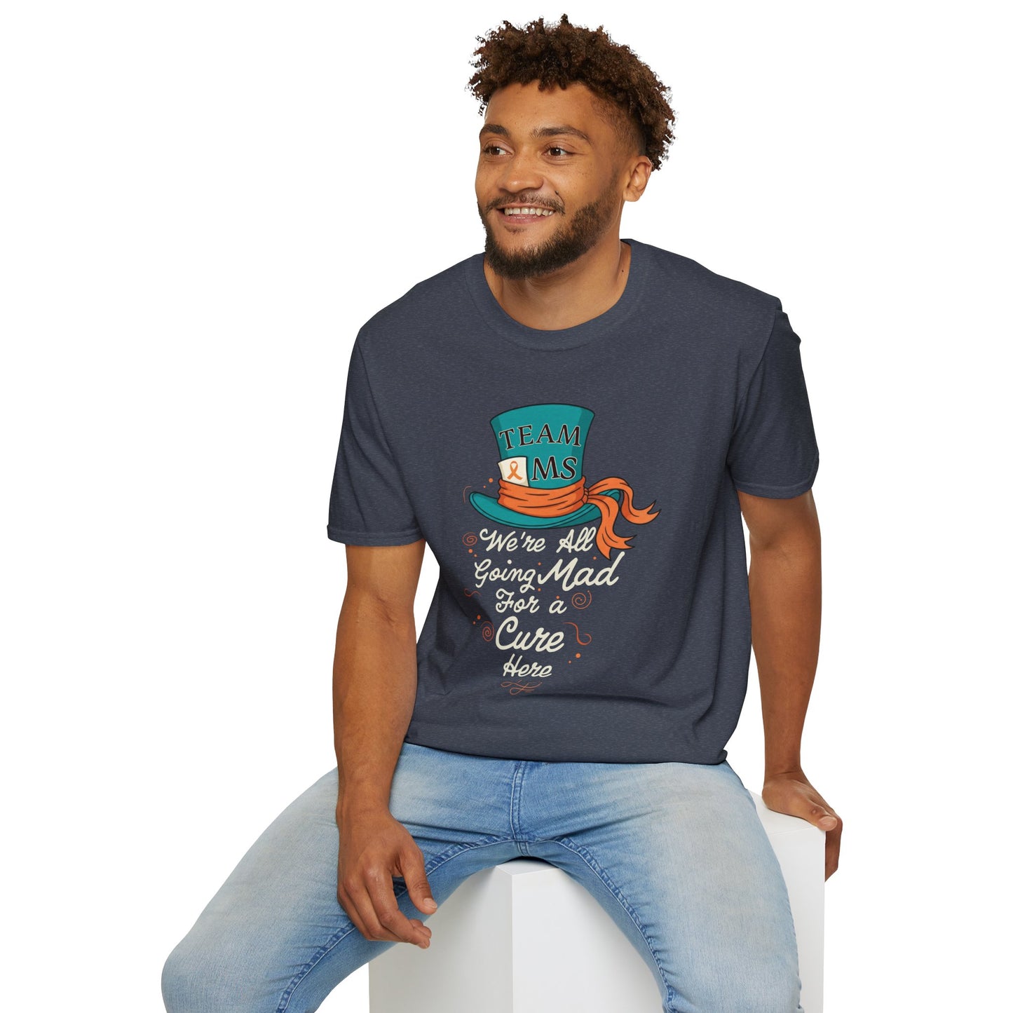 Mad For a Cure T-Shirt, Team MS Shirt, Unisex Softstyle Tee, Cure Awareness Tee, Fun Gift for Alice in Wonderland Fans, Birthday Gift, [...]