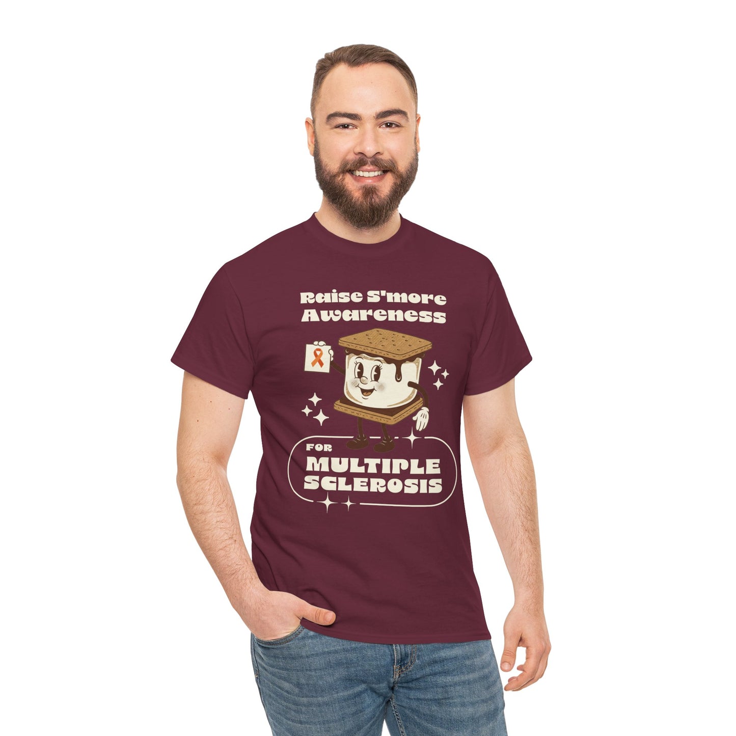 Raise S'more Awareness for Multiple Sclerosis,- Unisex Heavy Cotton Tee - Awareness Tee, Charity T-Shirt, Casual Wear, Fun Gift Idea, [...]