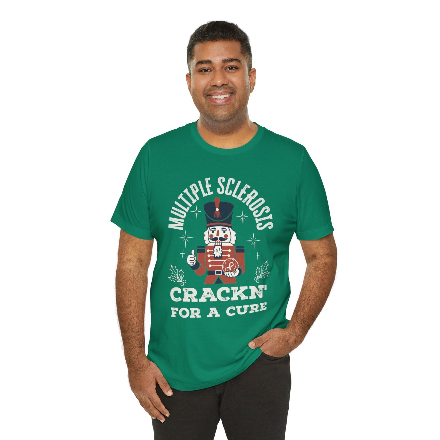 Crack'n For A Cure Nutcracker Adult Tee Multiple Sclerosis Awareness, Charity Shirt, Unisex, Gift for Supporters, Fundraising Apparel