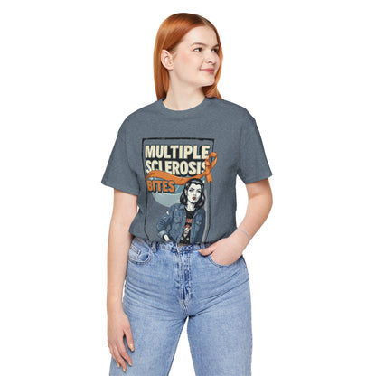 "Multiple Sclerosis Bites" Unisex T-shirt for MS Awareness