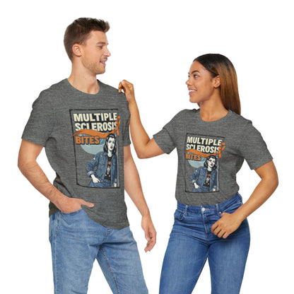 "Multiple Sclerosis Bites" Unisex T-shirt for MS Awareness